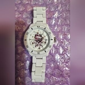 Christian Audigier White and Tan Watch